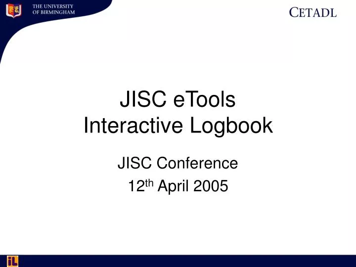 jisc etools interactive logbook