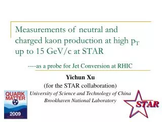 Measurements of neutral and charged kaon production at high p T up to 15 GeV/c at STAR