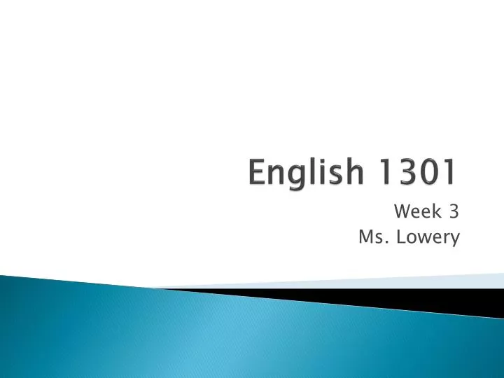english 1301