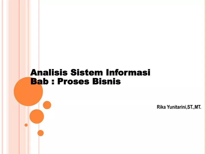 analisis sistem informasi bab proses bisnis
