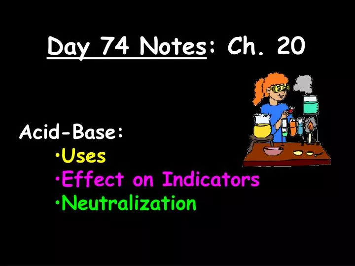 day 74 notes ch 20