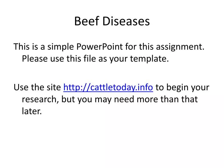 beef diseases