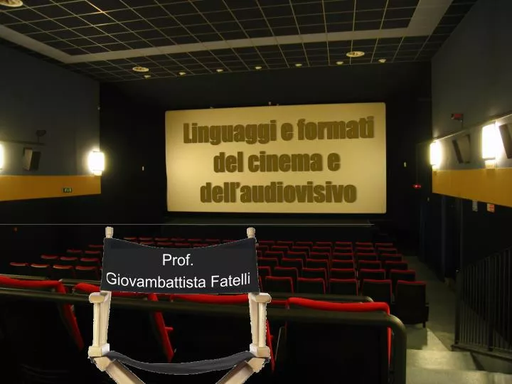 linguaggi e formati del cinema e dell audiovisivo