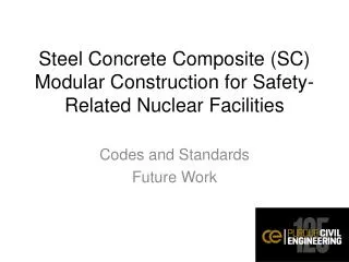 Steel Concrete Composite (SC) Modular Construction for Safety-Related Nuclear Facilities