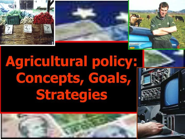 agricultural policy concepts goals strategies