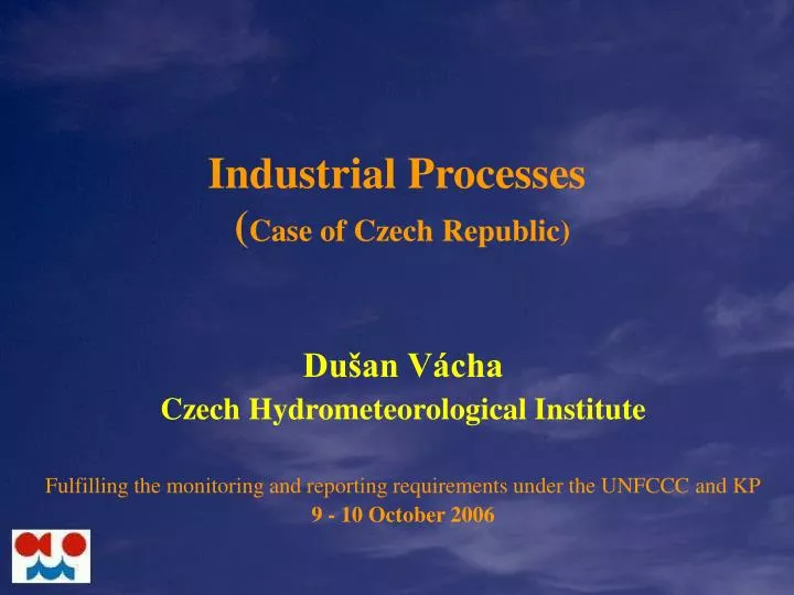 industrial processes case of czech republic
