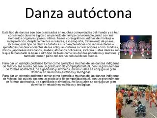 danza aut ctona