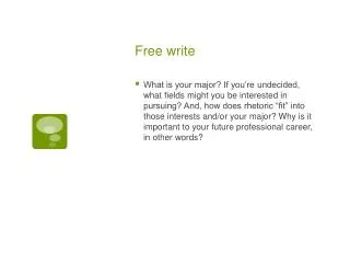 free write