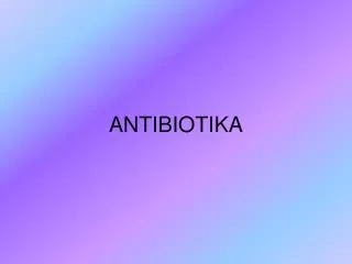 antibiotika