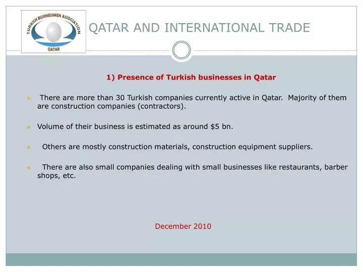 qatar and international trade