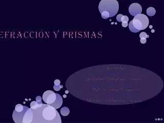 refracci n y prismas