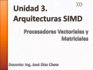 procesadores vectoriales y matriciales