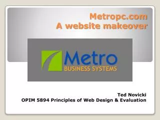 Metropc A website makeover