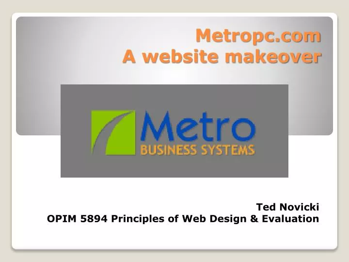 metropc com a website makeover