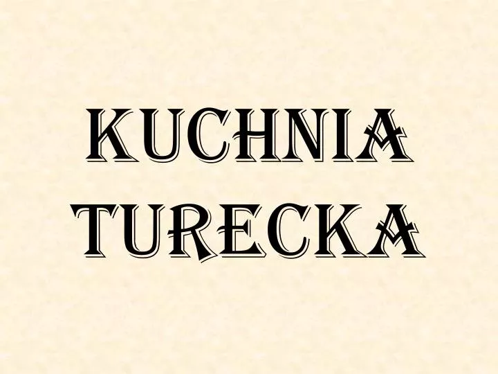 kuchnia turecka