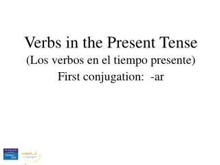 Verbs in the Present Tense