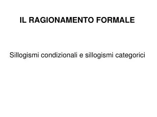 il ragionamento formale