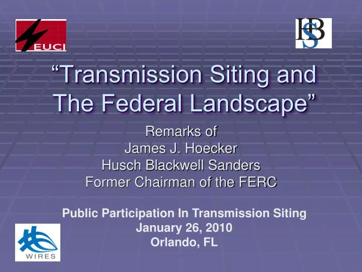 transmission siting and the federal landscape