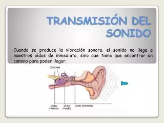 transmisi n del sonido