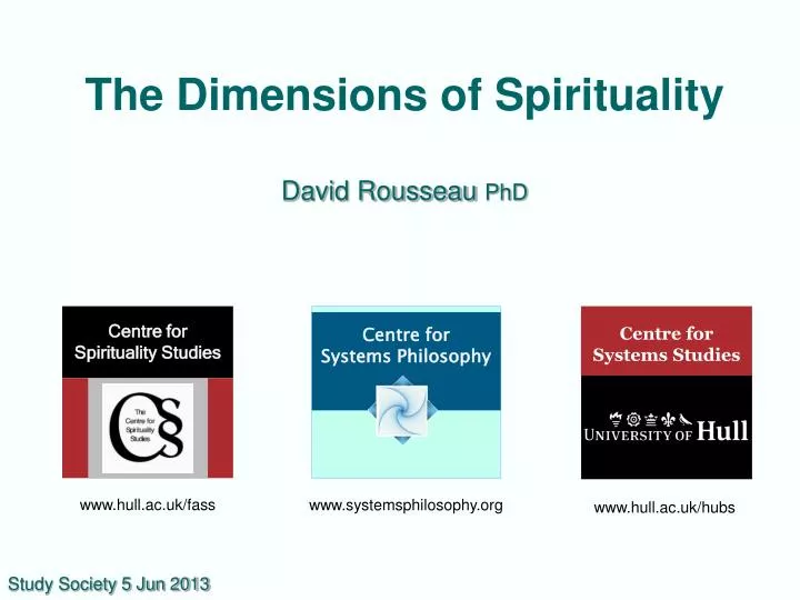 the dimensions of spirituality david rousseau phd