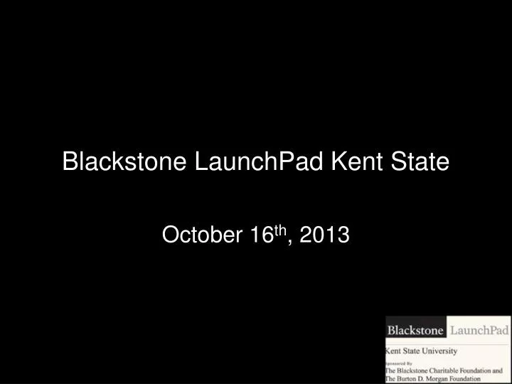blackstone launchpad kent state