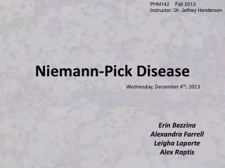Niemann -Pick Disease