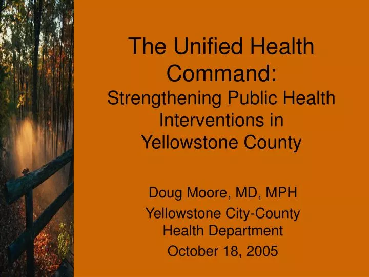 the unified health command strengthening public health interventions in yellowstone county