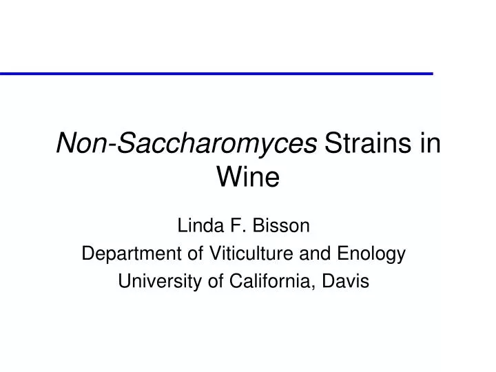 non saccharomyces strains in wine