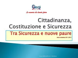 cittadinanza costituzione e sicurezza