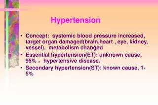 hypertension