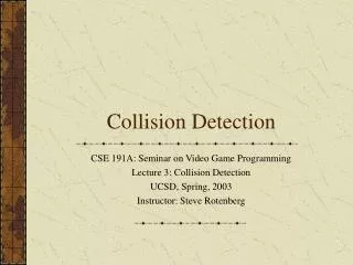 Collision Detection