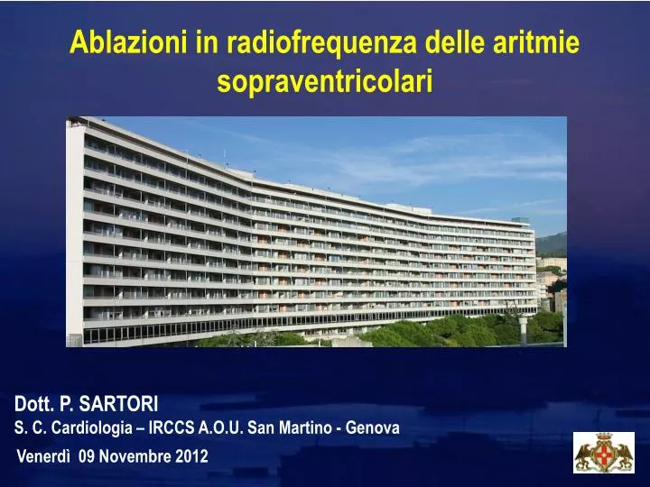 ablazioni in radiofrequenza delle aritmie sopraventricolari