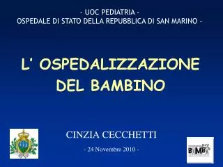 l ospedalizzazione del bambino
