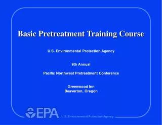 Basic Pretreatment Training Course