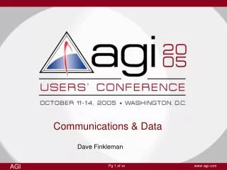 Communications &amp; Data