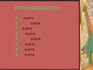 pronunciaci n