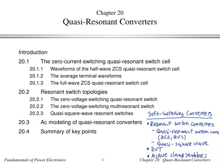 chapter 20 quasi resonant converters