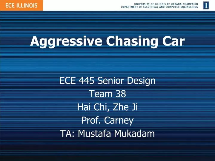 aggressive chasing car