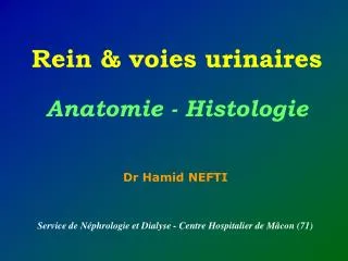 dr hamid nefti service de n phrologie et dialyse centre hospitalier de m con 71