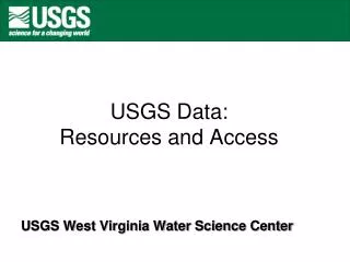 USGS Data: Resources and Access