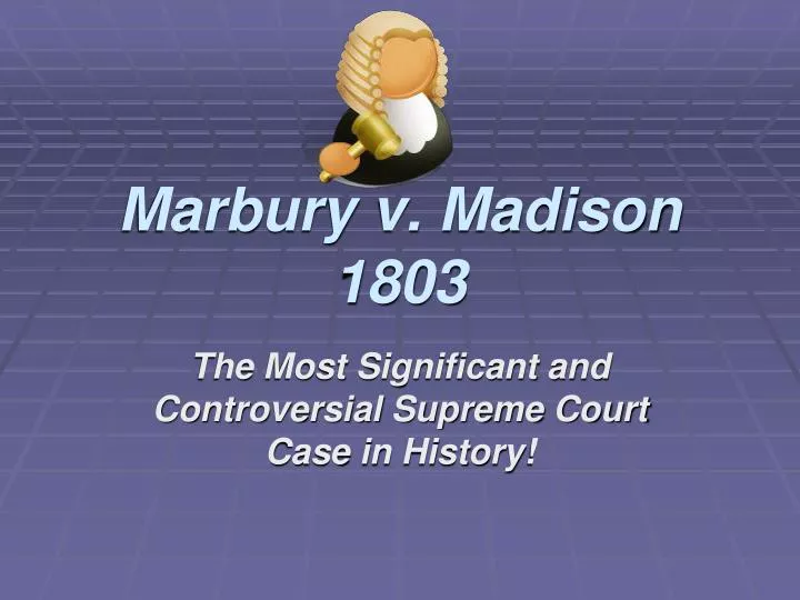 marbury v madison 1803