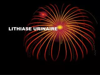 lithiase urinaire