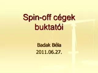 spin off c gek buktat i