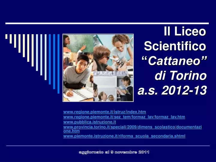 il liceo scientifico cattaneo di torino a s 2012 13