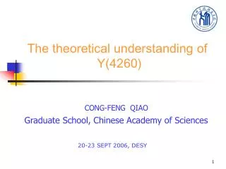 The theoretical understanding of Y(4260)