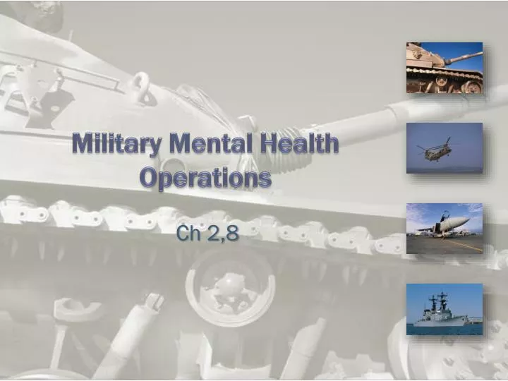 military mental health operations