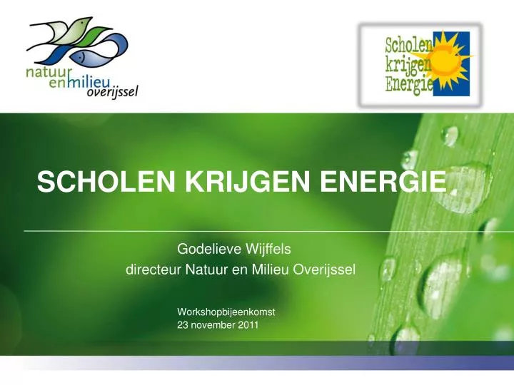 scholen krijgen energie