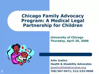 Chicago Family Advocacy Program: A Medical Legal Partnership for Children