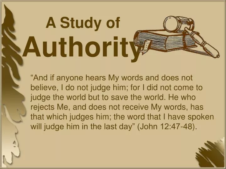 a study of authority