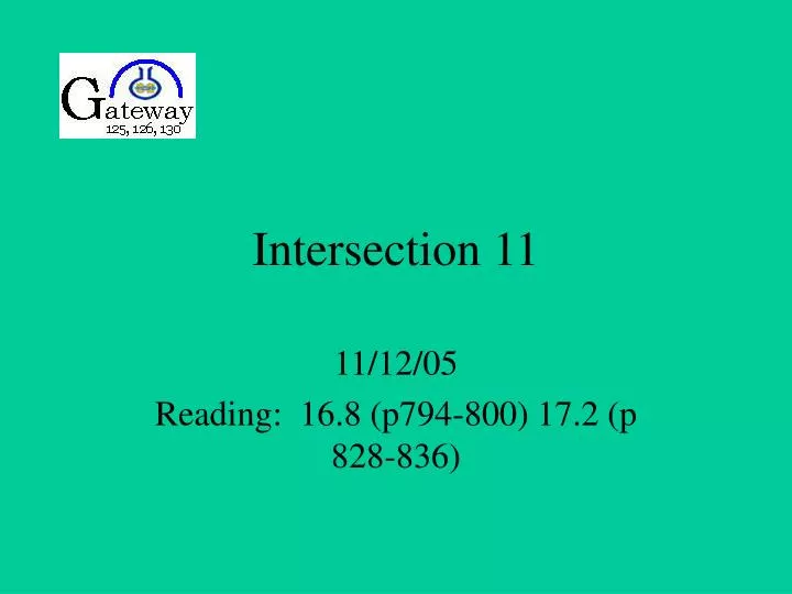 intersection 11